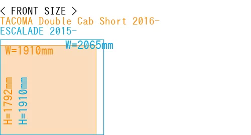 #TACOMA Double Cab Short 2016- + ESCALADE 2015-
